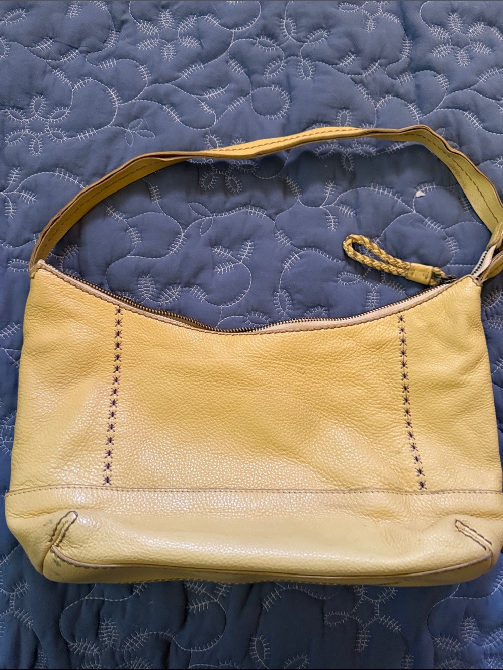 The Sak Yellow Leather Shoulder Bag